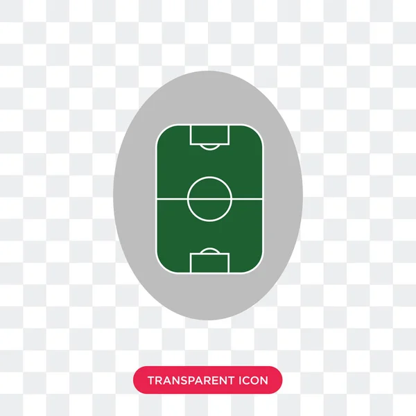 Voetbal toonhoogte vector pictogram geïsoleerd op transparante achtergrond, F — Stockvector