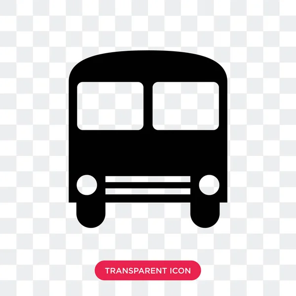 Autobusová zastávka vektorové ikony izolované na průhledné pozadí, Bus sto — Stockový vektor