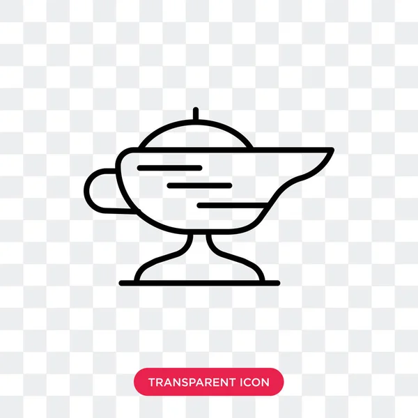 Arabian Magic Lamp icône vectorielle isolée sur fond transparent, Arabian Magic Lamp logo design — Image vectorielle