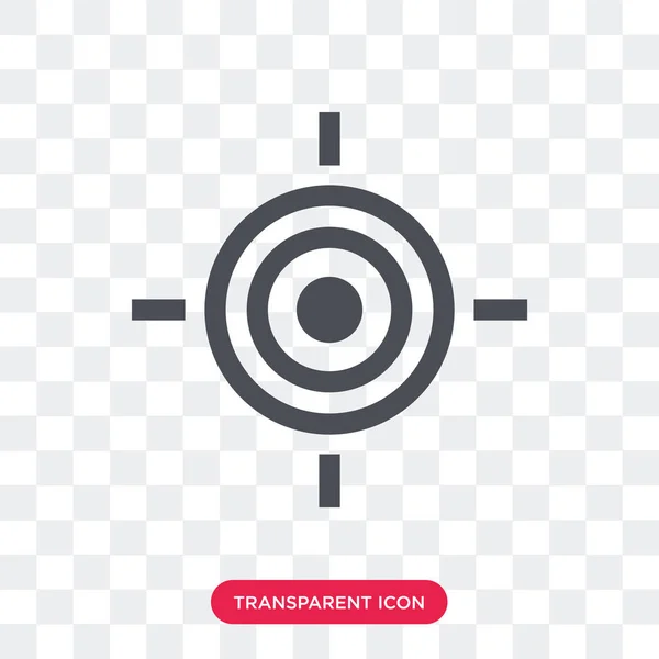 Icona vettoriale target isolata su sfondo trasparente, Target lo — Vettoriale Stock