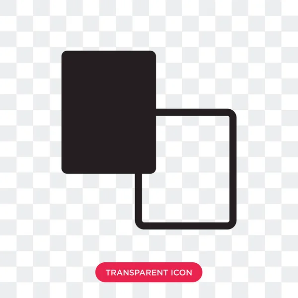 Icône vectorielle blanche noire isolée sur fond transparent, blac — Image vectorielle