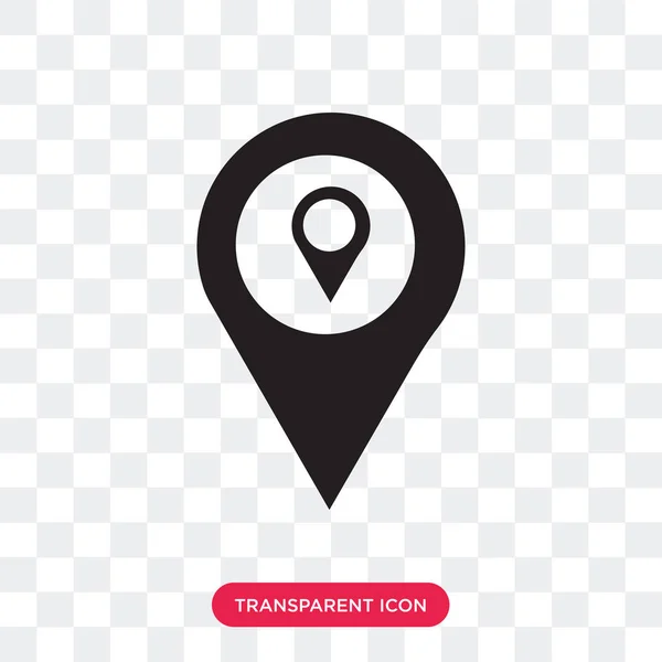 Saydam arka plan üzerinde Gps logo des izole Gps vektör simgesi
