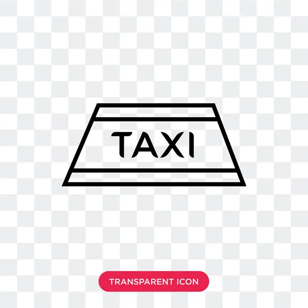 Izolované na průhledné pozadí, Taxi logo d taxi vektorové ikony — Stockový vektor