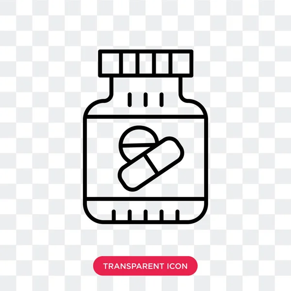 Icono vectorial de medicamentos aislado sobre fondo transparente, diseño del logotipo de Medicines — Archivo Imágenes Vectoriales