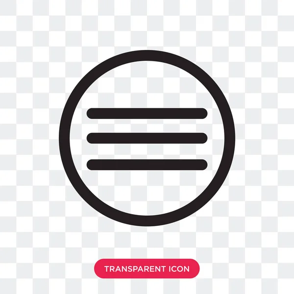 Icona vettoriale menu isolata su sfondo trasparente, logo Menu d — Vettoriale Stock