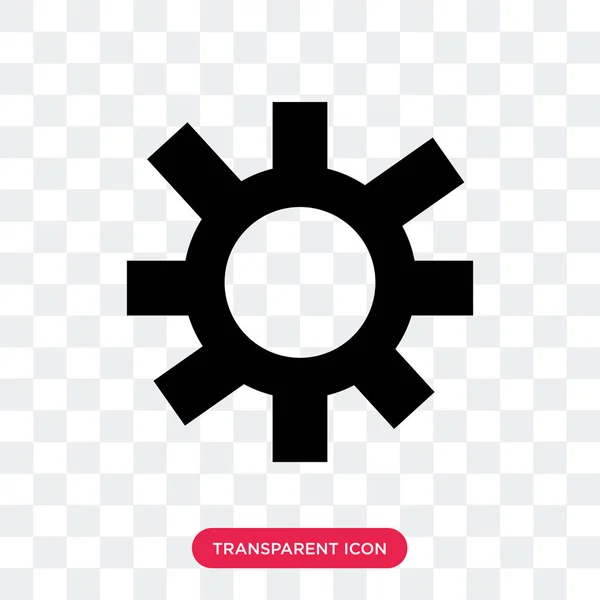 Instellingen vector pictogram geïsoleerd op transparante achtergrond, instelling — Stockvector