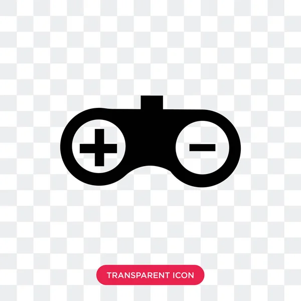 Icône vectorielle Gamepad isolée sur fond transparent, Gamepad — Image vectorielle