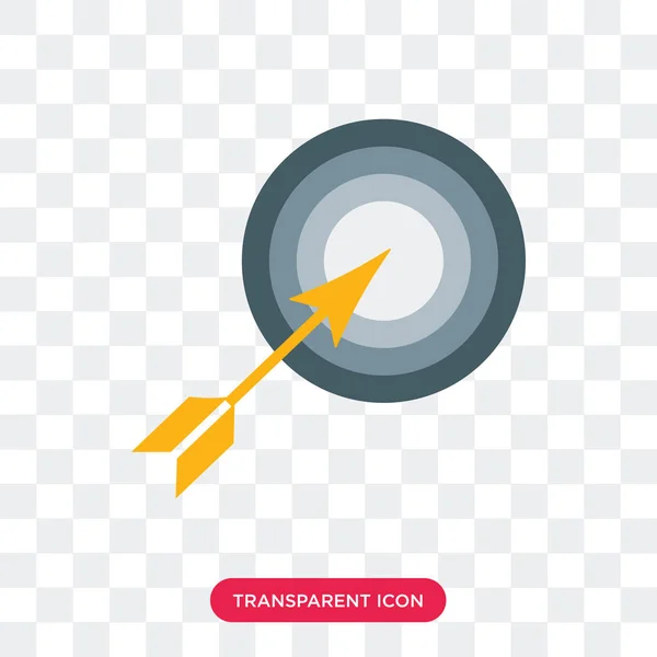 Bullseye Vektor-Symbol isoliert auf transparentem Hintergrund, Bullsey — Stockvektor