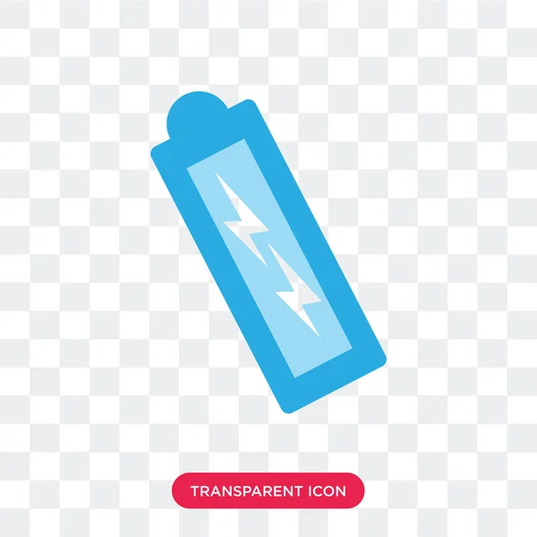 Icône vectorielle de batterie isolée sur fond transparent, Batterie — Image vectorielle