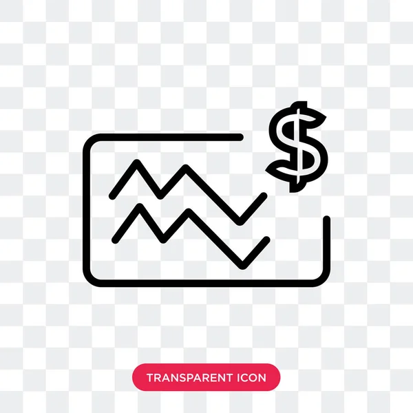 Icono de vector de análisis aislado sobre fondo transparente, Analysi — Vector de stock