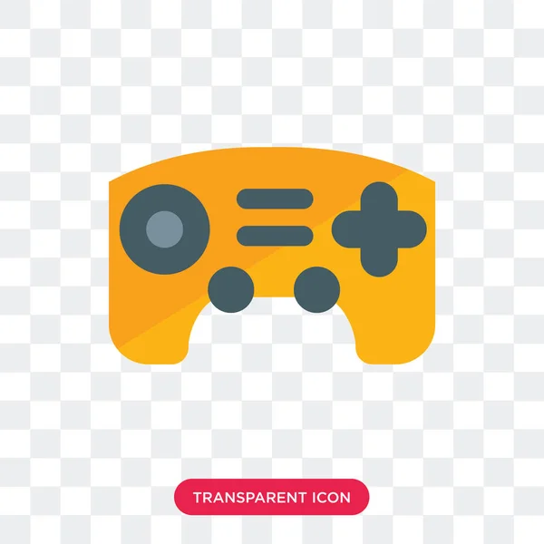 Icône vectorielle Gamepad isolée sur fond transparent, Gamepad — Image vectorielle