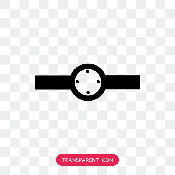 Anel com ícone de vetor em forma oval isolado em bac transparente —  Vetores de Stock