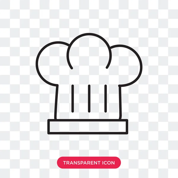 Chef vector icono aislado sobre fondo transparente, Chef logo d — Vector de stock