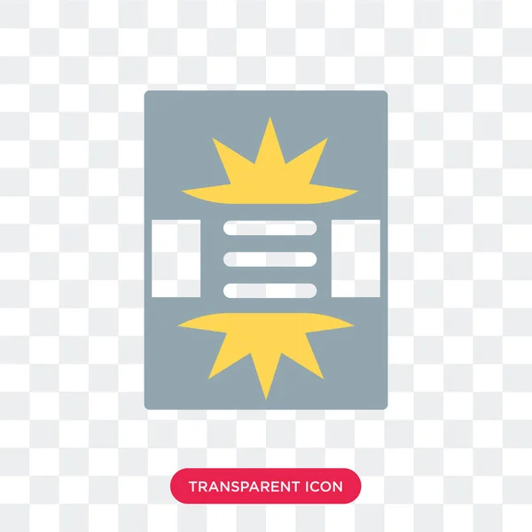Gebeurtenis poster vector pictogram geïsoleerd op transparante achtergrond, Eve — Stockvector