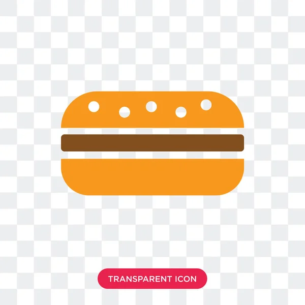 Sandwich-Vektor-Symbol isoliert auf transparentem Hintergrund, sandwic — Stockvektor