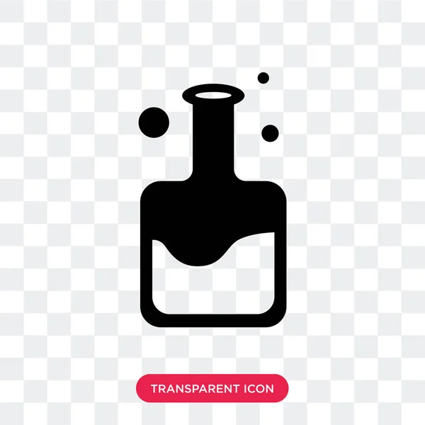Icona vettoriale del flacone isolata su sfondo trasparente, logo Flask — Vettoriale Stock