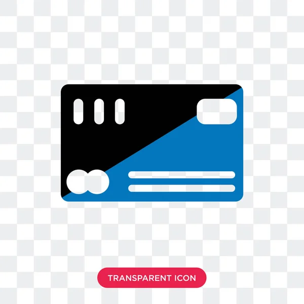 Cit card vector icon isolated on transparent background, Cit car — Stock Vector