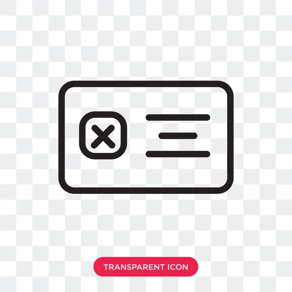 List vector icon isolated on transparent background, List logo d — Stock Vector
