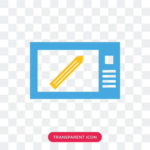 Gráfico ícone vetor tablet isolado em fundo transparente, G — Vetor de Stock