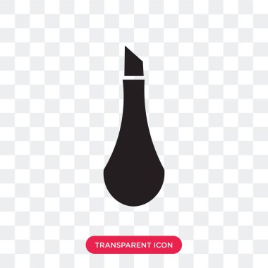 Saydam arka plan üzerinde parfüm izole parfüm vektör simgesi 