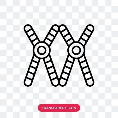 Saydam arka plan üzerinde kromozom logo tasarımı izole kromozom vektör simgesi