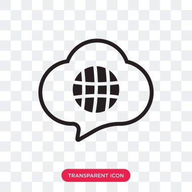 Saydam arka plan üzerinde Trans izole çevirmen vektör simgesi