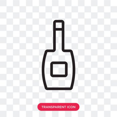 Saydam arka plan üzerinde içki lo izole içki vektör simgesi