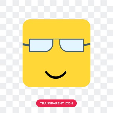 Saydam arka plan üzerinde inek izole inek gülümseme vektör simgesi 