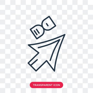 Saydam arka plan üzerinde Select logo tasarımı izole vektör simge seçin