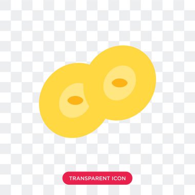 Saydam arka plan üzerinde ziller izole ziller vektör simgesi 