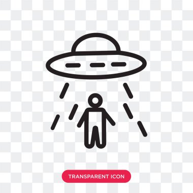 Saydam arka plan üzerinde kaçırmak izole kaçırma vektör simgesi