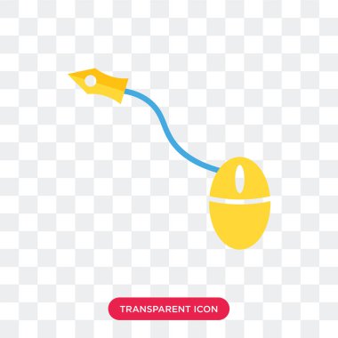 Saydam arka plan üzerinde fare logo izole fare vektör simgesi