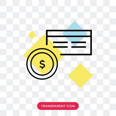 Saydam arka plan üzerinde fatura izole fatura vektör simgesi 