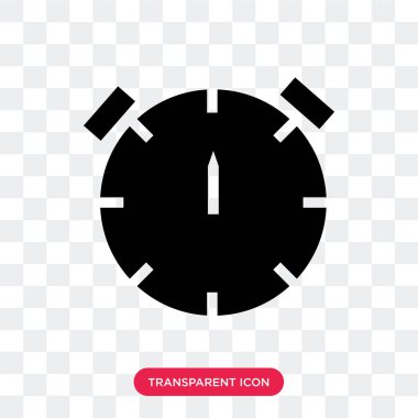 Saydam arka plan üzerinde Stopwa izole kronometre vektör simgesi