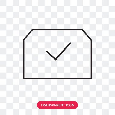 saydam arka plan üzerinde verifie izole doğrulanmış vektör simgesi