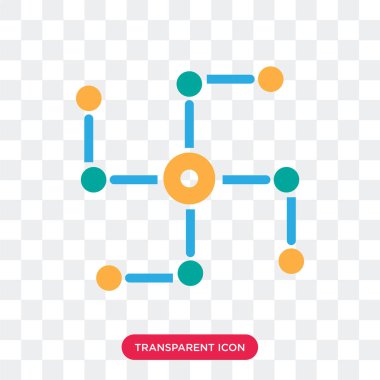 Saydam arka plan üzerinde Netwo izole ağ vektör simgesi