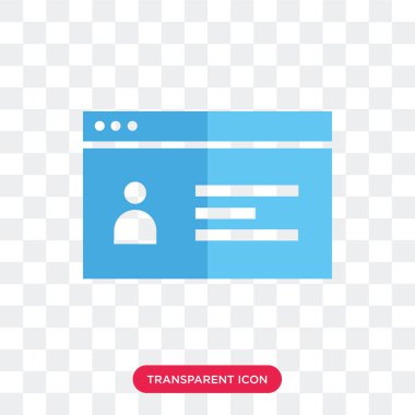 Saydam arka plan üzerinde Bu izole iş kartı vektör simgesi