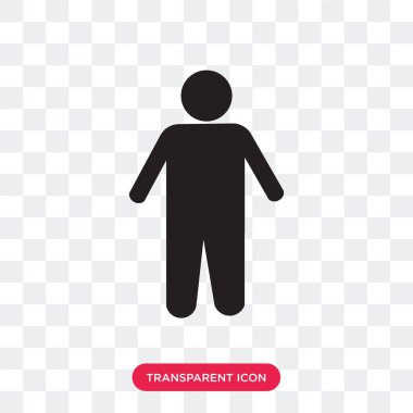 Saydam arka plan üzerinde izole erkeksi Avatar vektör simgesi,