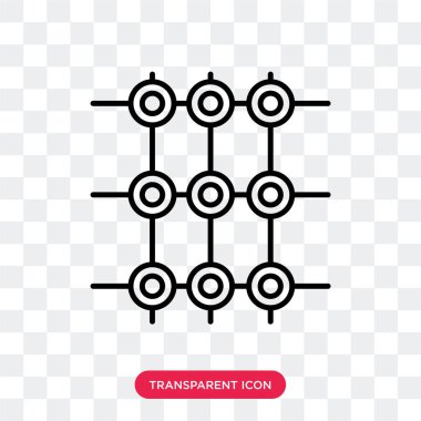Saydam arka plan üzerinde molekül logo tasarımı izole molekül vektör simgesi