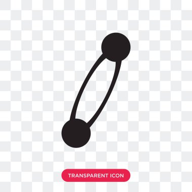 Güvenlik PIN şekli vektör simgesi üzerinde şeffaf adam izole