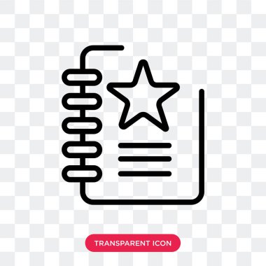 Saydam arka plan üzerinde liste logosu d izole listesi vektör simgesi