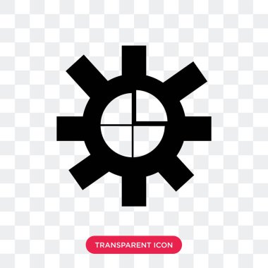 Ayarları şeffaf arka plan üzerinde izole simge vektör ayar