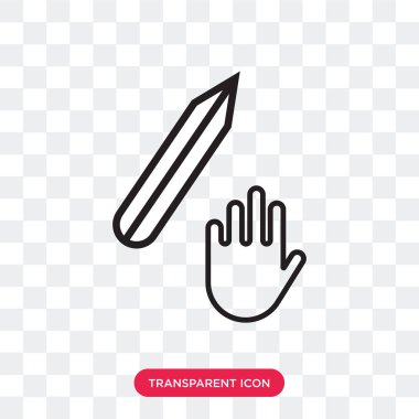 Saydam arka plan üzerinde hüner logo izole hüner vektör simgesi