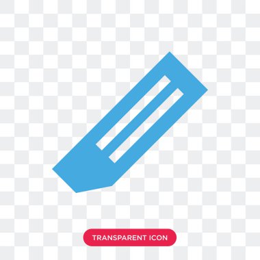 Saydam arka plan üzerinde silgi lo izole silgi vektör simgesi