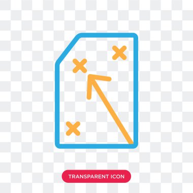 Saydam arka plan üzerinde Strateg izole strateji vektör simgesi