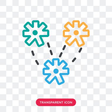 Ayarları şeffaf arka plan üzerinde izole simge vektör ayar