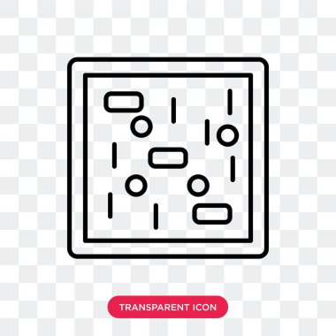 Saydam arka plan üzerinde cep logo tasarımı izole hücre vektör simgesi