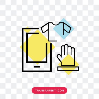 Saydam arka plan üzerinde Tshirt lo izole Tshirt vektör simgesi