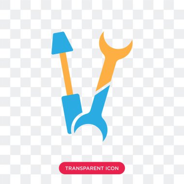 Saydam arka plan üzerinde İngiliz anahtarı lo izole anahtar vektör simgesine