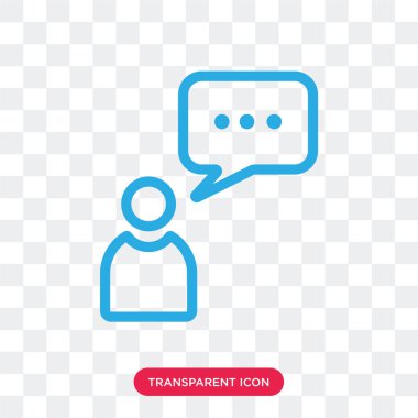 Saydam arka plan üzerinde Kullanıcı logosu d izole Kullanıcı vektör simgesi